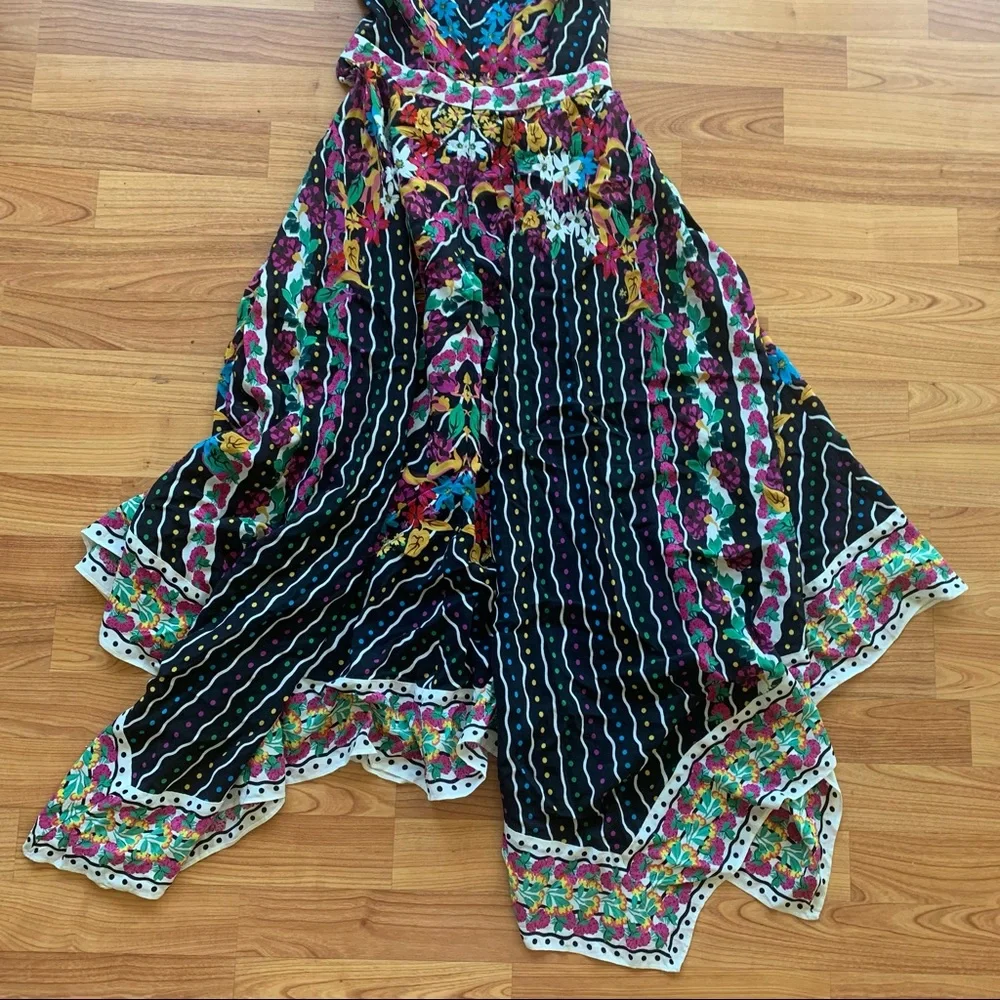 Saloni Zuri Printed Silk Crepe de Chine Midi Dress - Picture 11 of 16